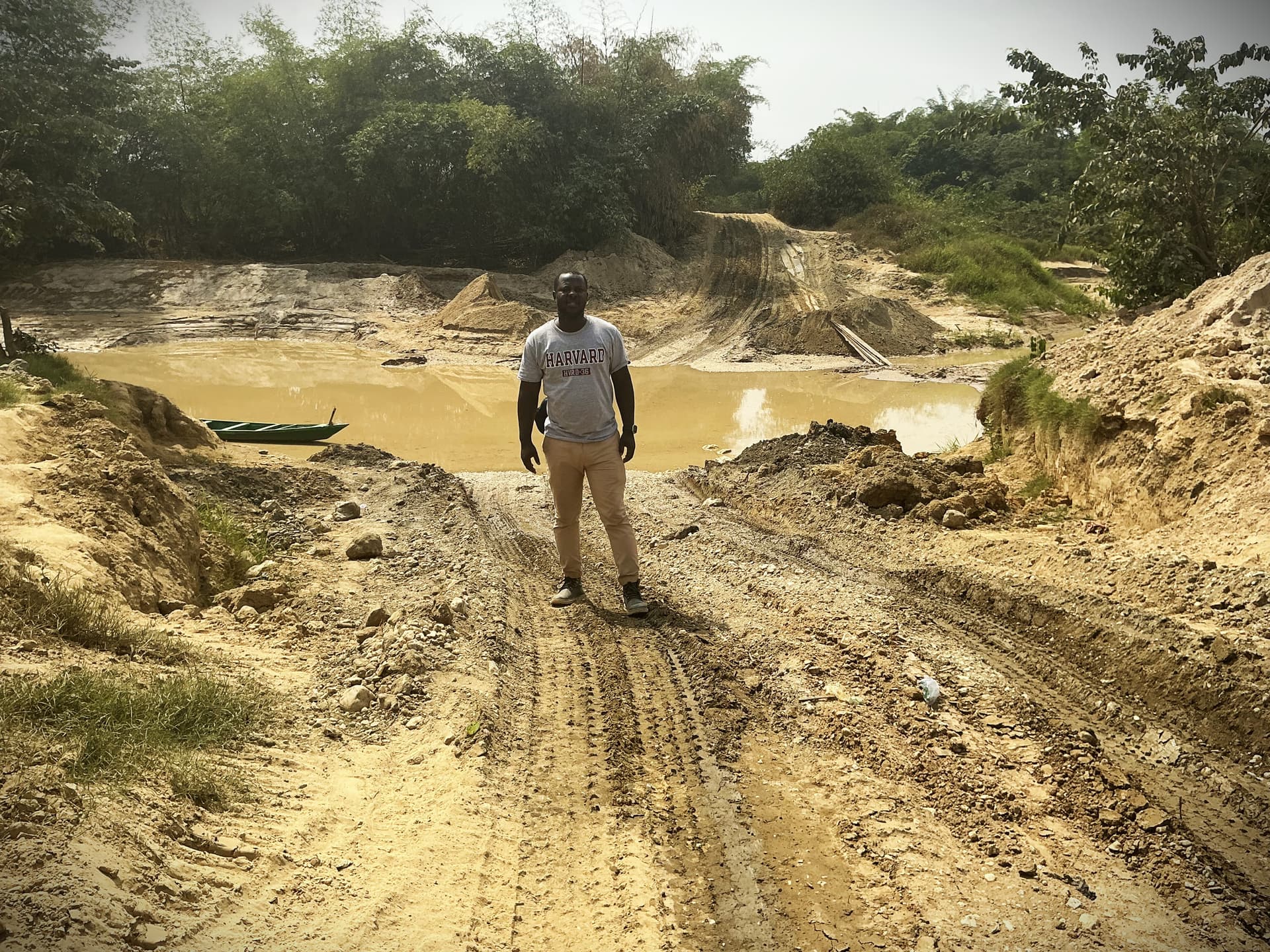 Working in the local gold mines